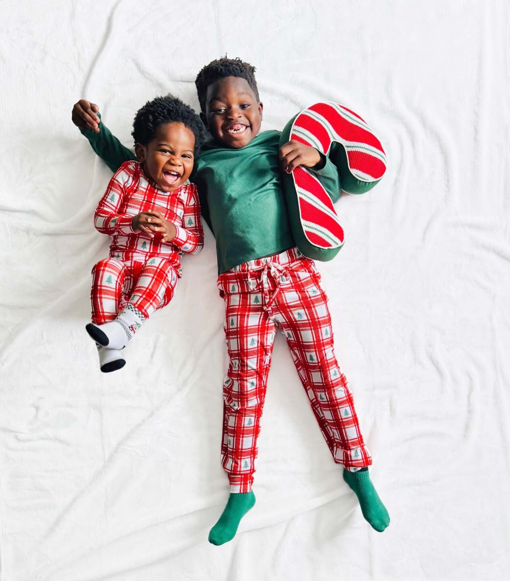 PLAID PINES | ZIP ROMPER | Milk & Baby