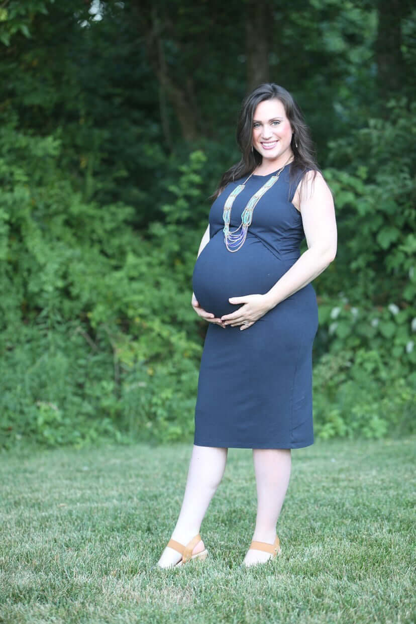 Little Breastfeeding Dress | Navy | Milk & Baby