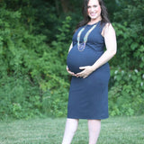 Little Breastfeeding Dress | Navy | Milk & Baby