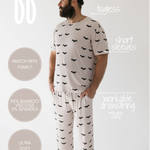 It's Bats! | Men's Bamboo Short Sleeve Pajamas | Milk & Baby
