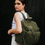 Caraa Baby Bag Large in Olive Nylon