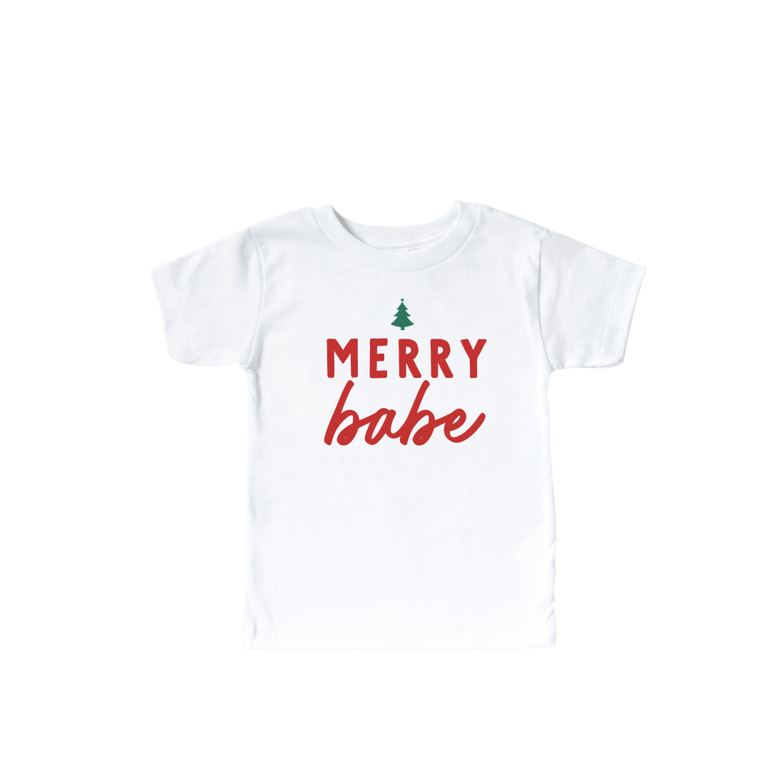 Merry Babe Tree Tee | Milk & Baby