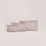 3-Piece Pouch Clutch Purse Set | Taupe | Milk & Baby
