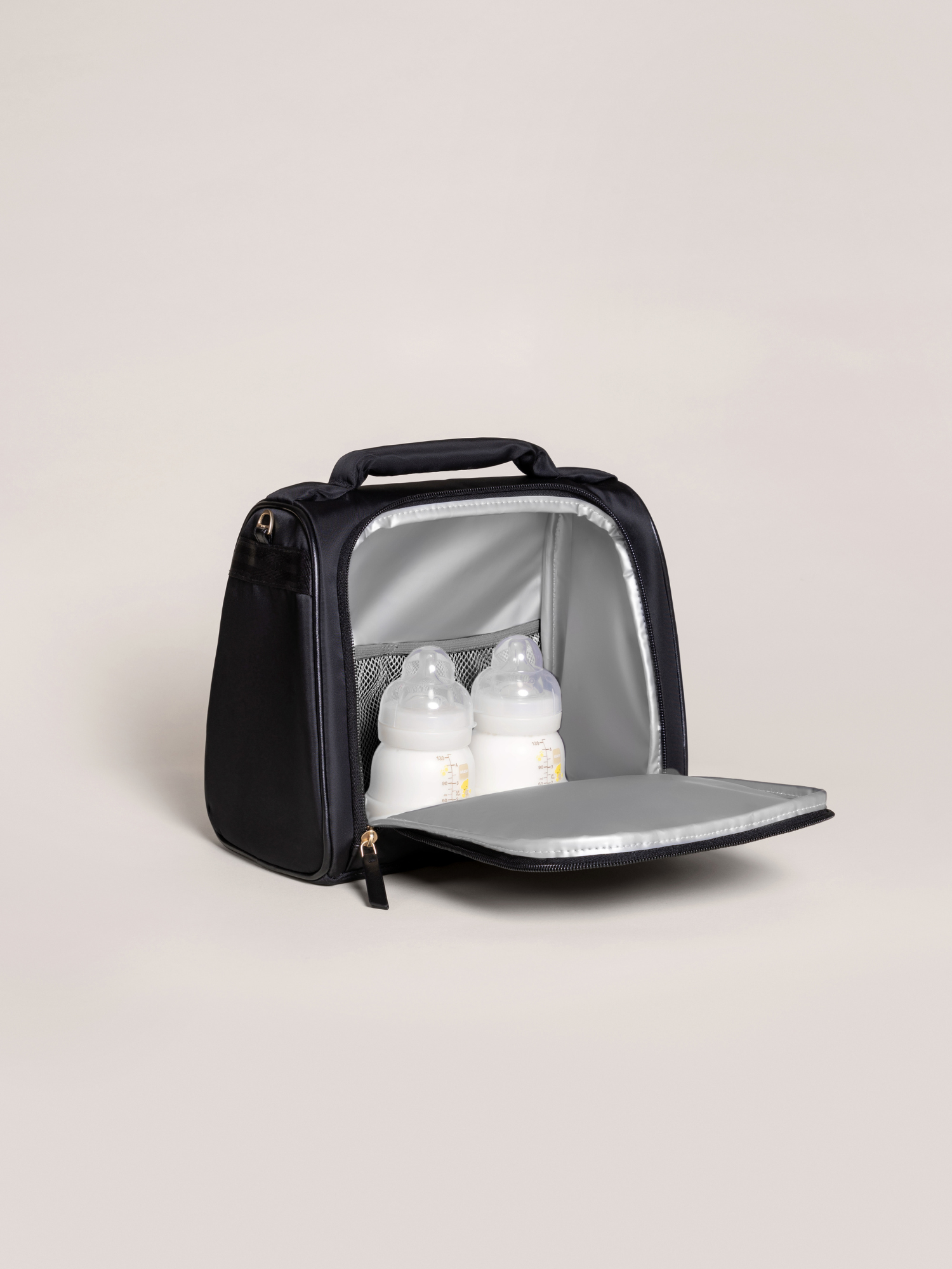 Insulated Bottle Bag - Black | Milk & Baby