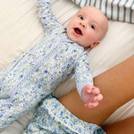 Birth Flowers Women’s Button Polo Short Pajama Set | Milk & Baby