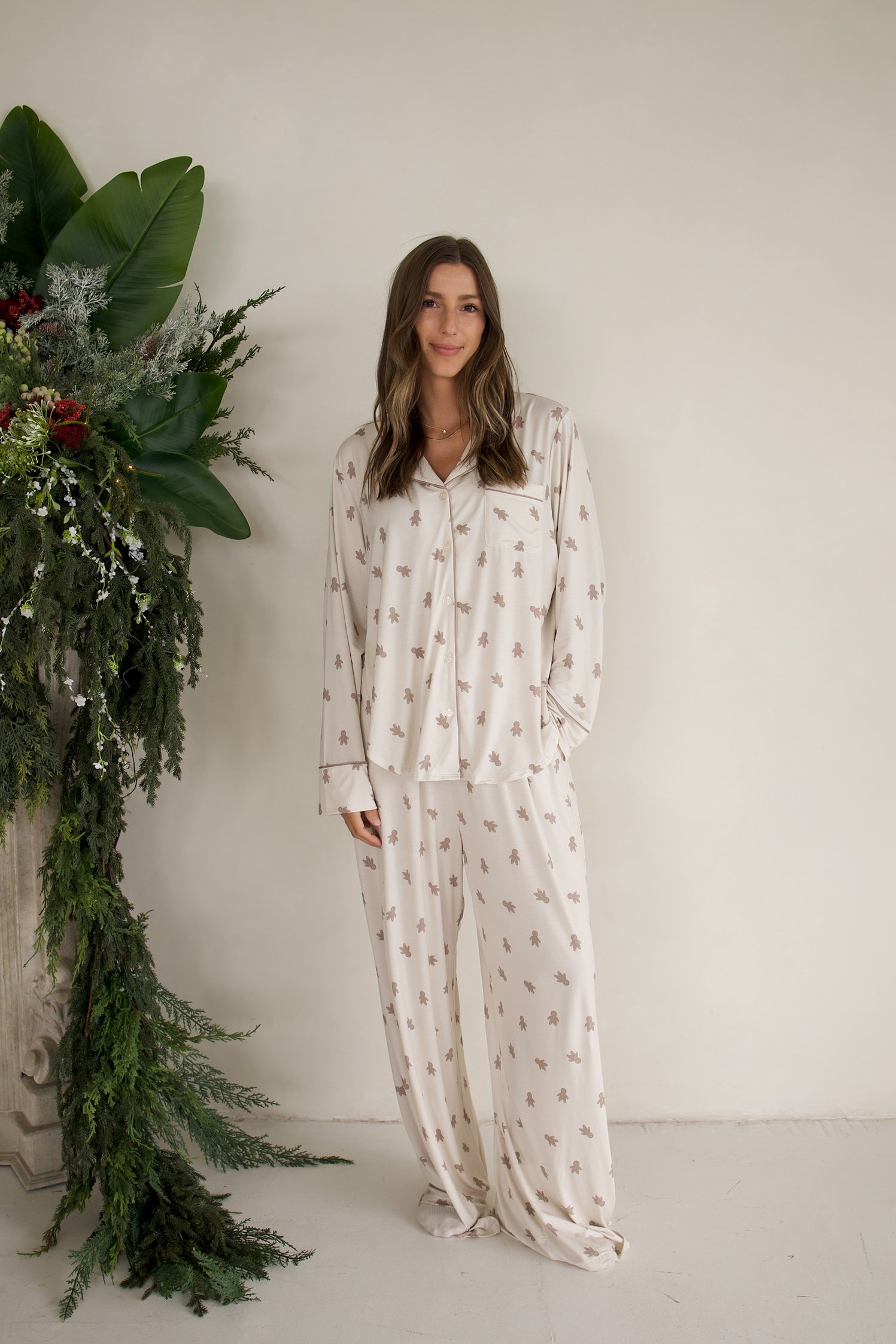 Gingersnap | Women's Bamboo Button Up Lounge Set