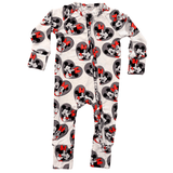 Magic Hearts Zip Up Bamboo Pajamas | Milk & Baby