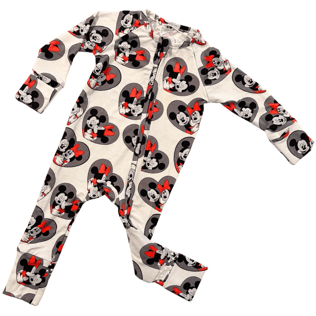 Magic Hearts Zip Up Bamboo Pajamas | Milk & Baby
