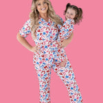 Red, White and Bows Women’s Relaxed Flare Dream Set | Milk & Baby