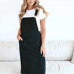 Patty Overall Dress in Black | Milk & Baby