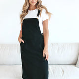Patty Overall Dress in Black | Milk & Baby