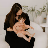 Tiered Breastfeeding Dress | Black | Milk & Baby