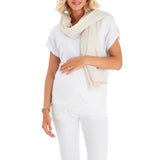 Handy Crossover Short Sleeve Cotton Maternity/Nursing Top