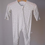 Meow | Bamboo Zip Pajamas | Milk & Baby