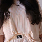 Sadie Stripe | Women's Boxy Tee Lounge Set | Milk & Baby