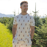 Santa Teddy  | Men's Short Sleeve Pajamas