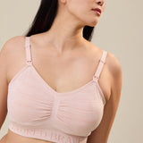 Sublime® Hands-Free Pumping & Nursing Bra | Pink Heather