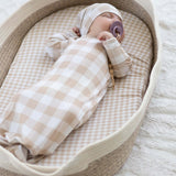 Sunday Picnic, Sand Knotted Gown Set | Milk & Baby