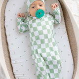Sage| Knotted Gown Set | Milk & Baby