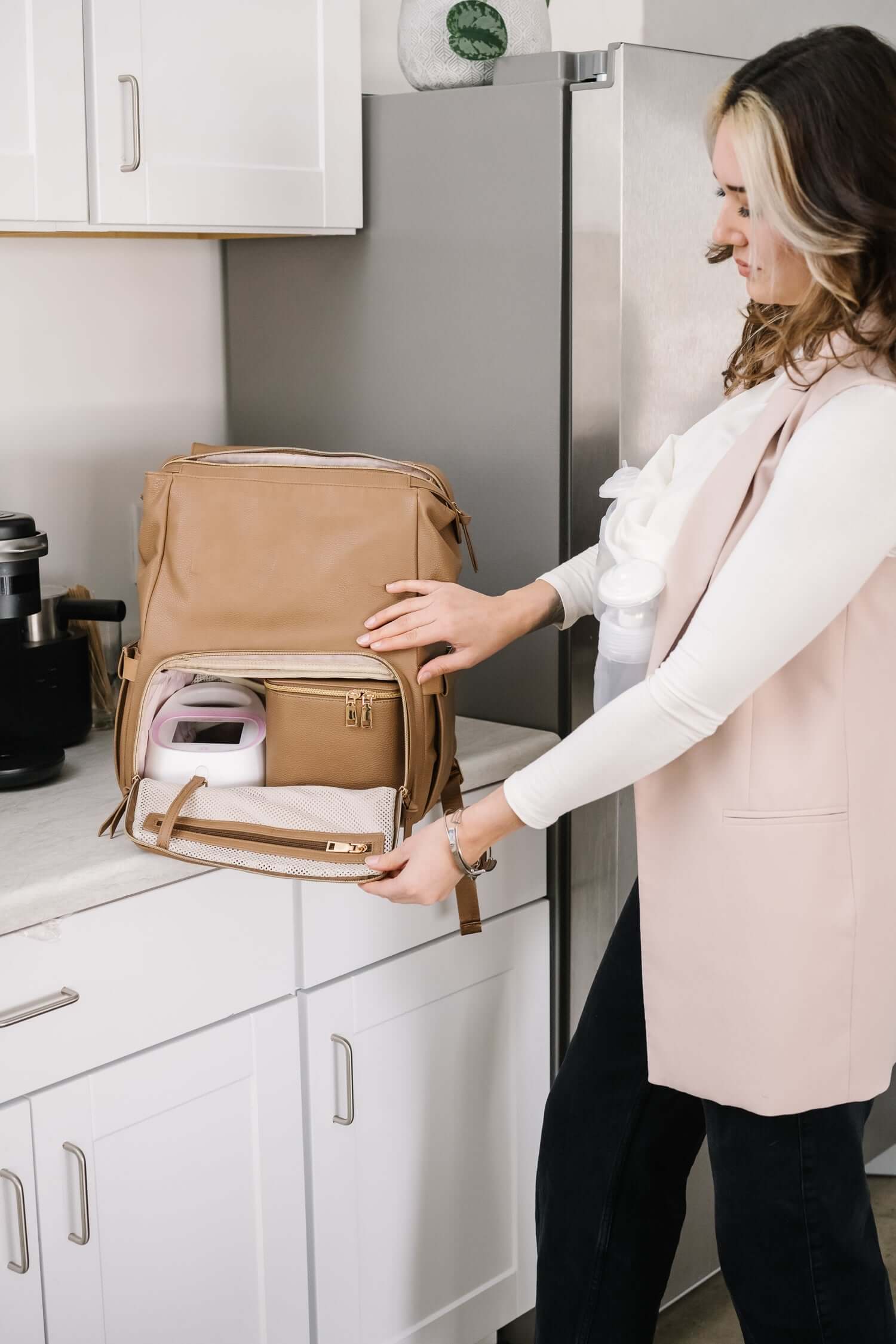 Radley Breast Pump Backpack - Toffee | Milk & Baby