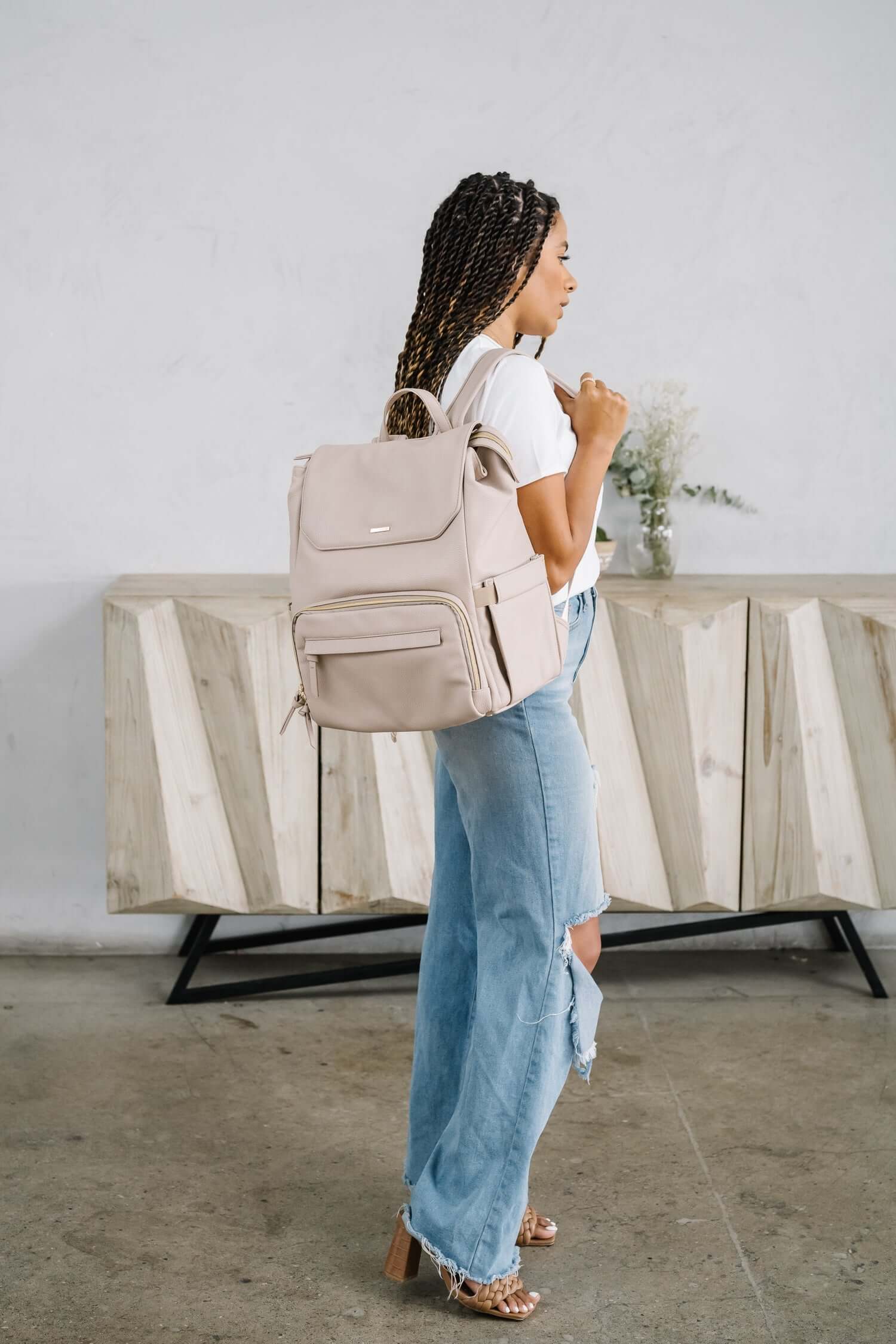 Radley Breast Pump Backpack - Stone | Milk & Baby