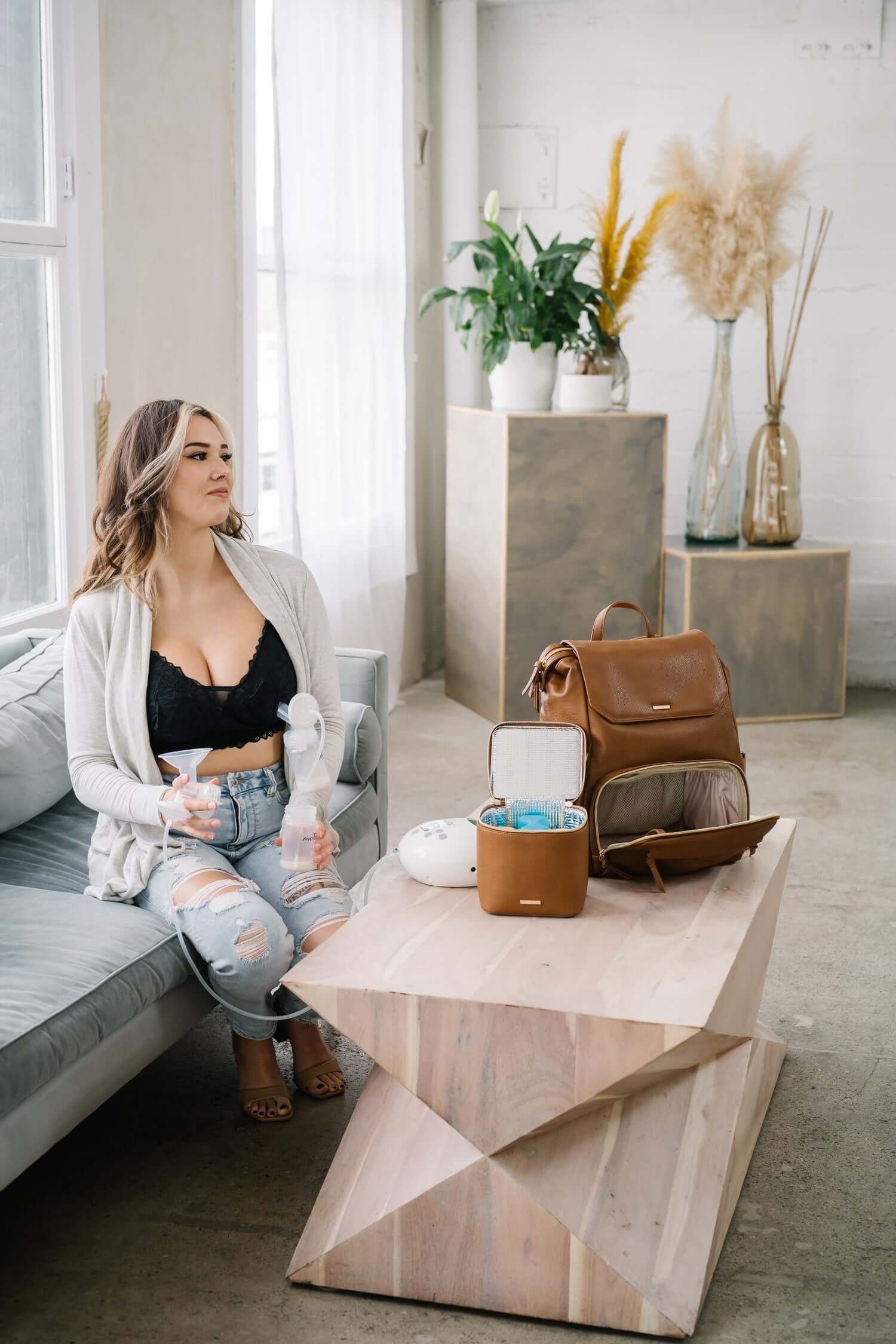 Radley Breast Pump Backpack - Walnut | Milk & Baby