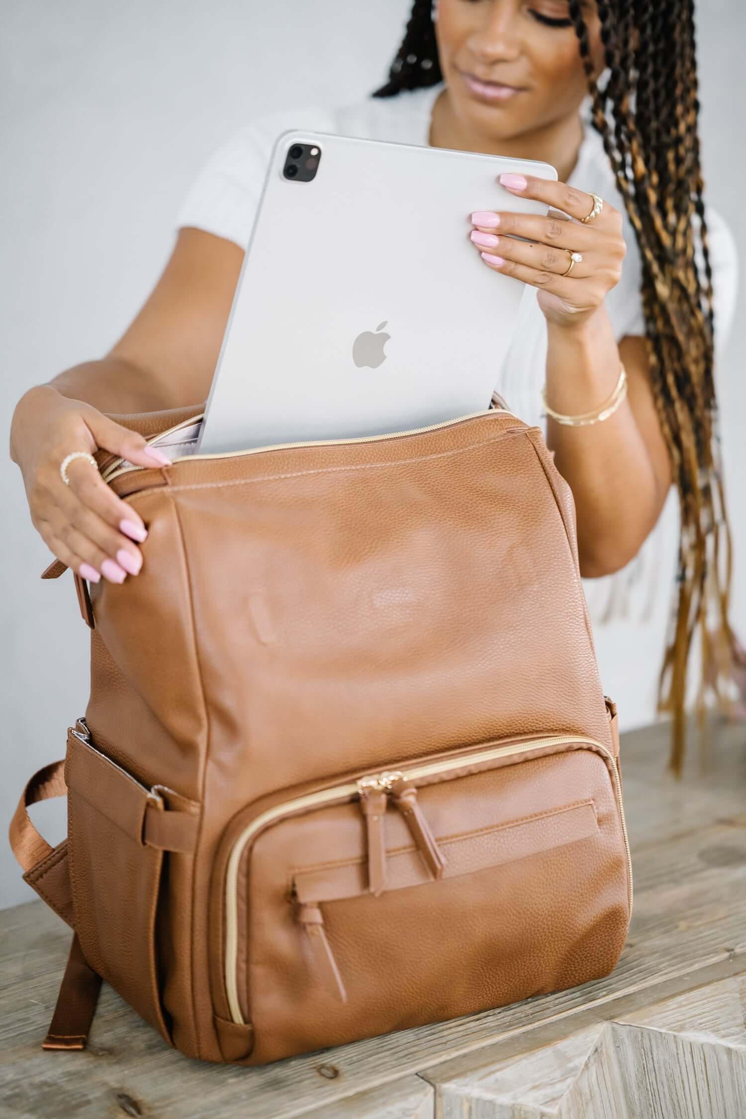 Radley Breast Pump Backpack - Walnut | Milk & Baby