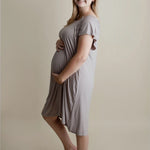 Harbor Mist Maternity Mommy Labor & Delivery Gown | Milk & Baby