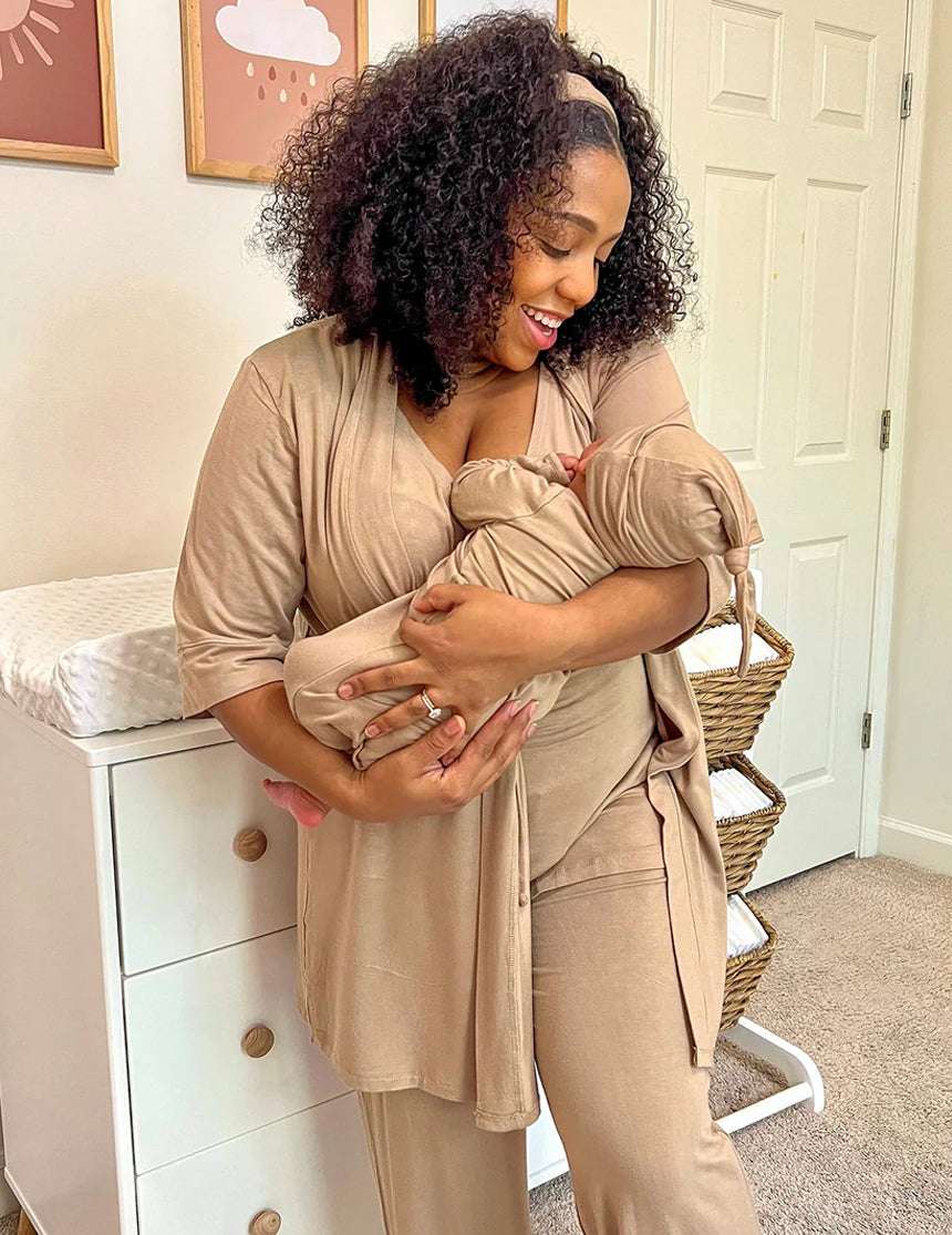 Latte | Mommy Pajamas & Baby Set | Milk & Baby