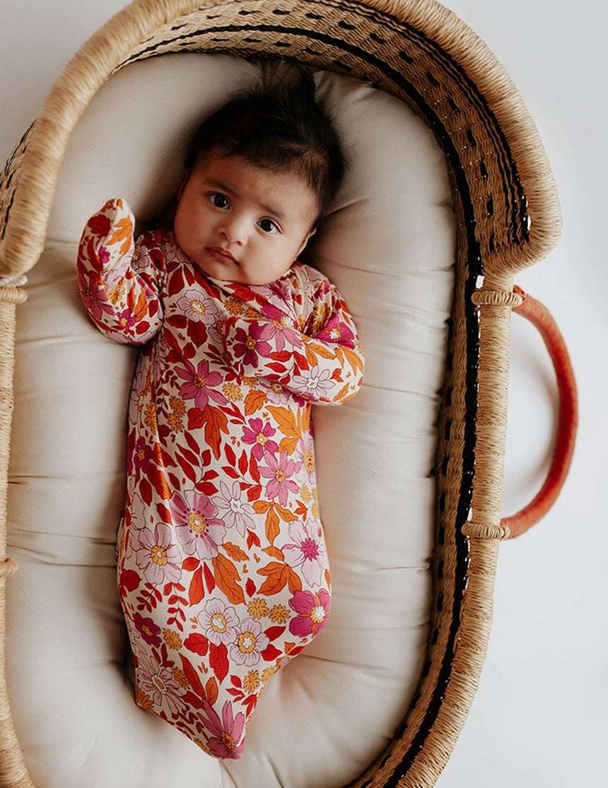 Wild Child Knotted Gown Set | Milk & Baby