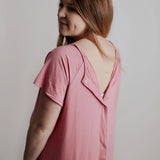Rose Pink Labor & Delivery Gown | Milk & Baby