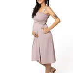 Sienna Smocked Nursing & Maternity Dress | Milk & Baby