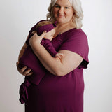 Mommy & Baby Knotted Gown Hospital Bundle | Plum