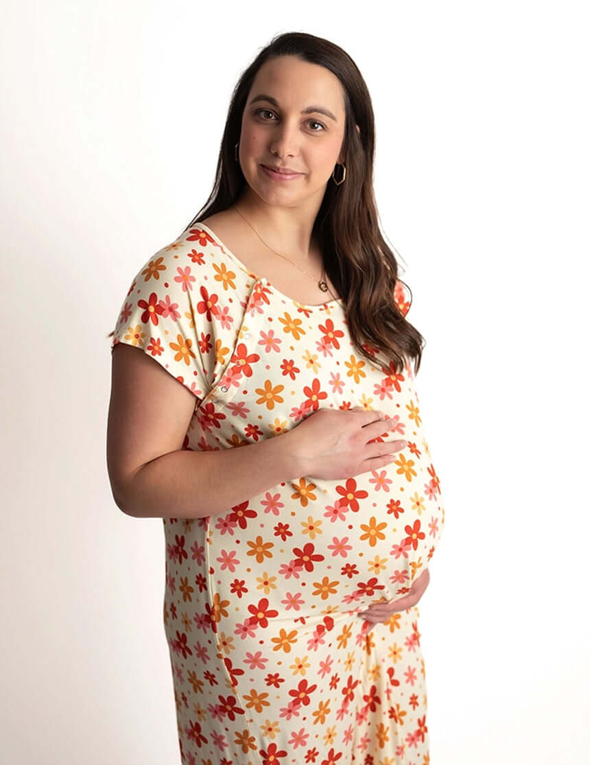 Groovy Labor & Delivery Gown | Milk & Baby