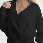 100% Cashmere Wrap Sweater | Milk & Baby