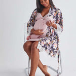 Clara Mommy Nightie & Robe Set + Matching Blanket Milk & Baby
