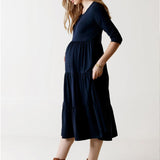 Essential Maternity & Nursing Midi Dress