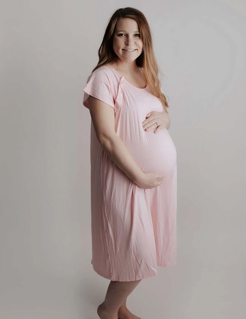 Light Pink Labor & Delivery Gown | Milk & Baby