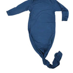 Navy Knotted Newborn Gown | Milk & Baby