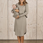 Leah Maternity & Nursing Nightgown + Matching Newborn Gown