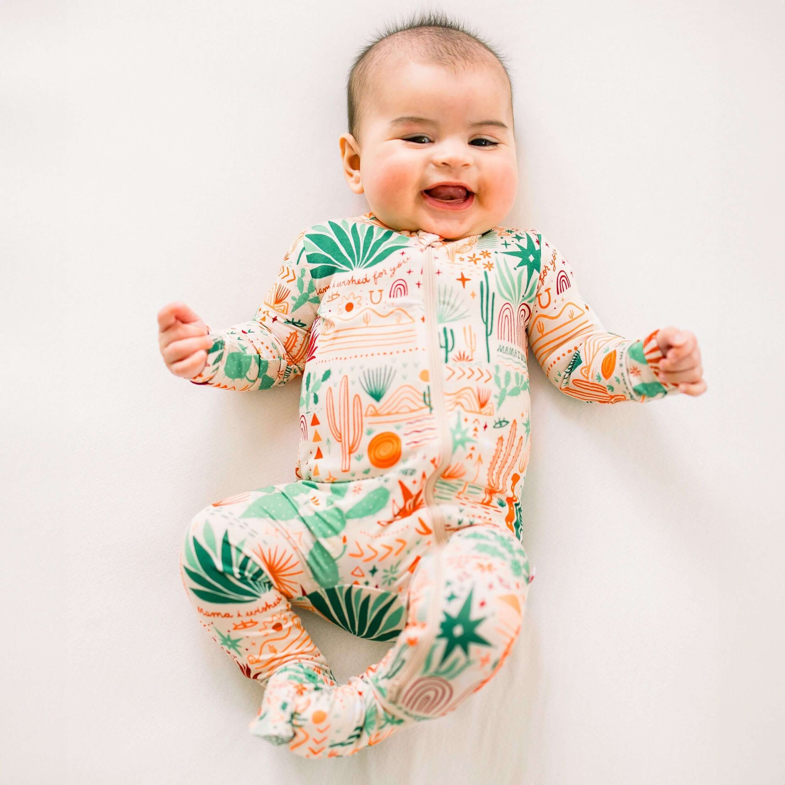 The Second-Skin Footie | Desert Cactus Vibes | "Mama, I Wished for You" | Milk & Baby