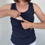 Everywhere Breastfeeding Tank Top | Navy | Milk & Baby