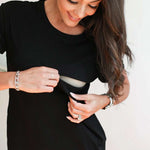 Breastfeeding T-Shirt Dress | Black Milk & Baby