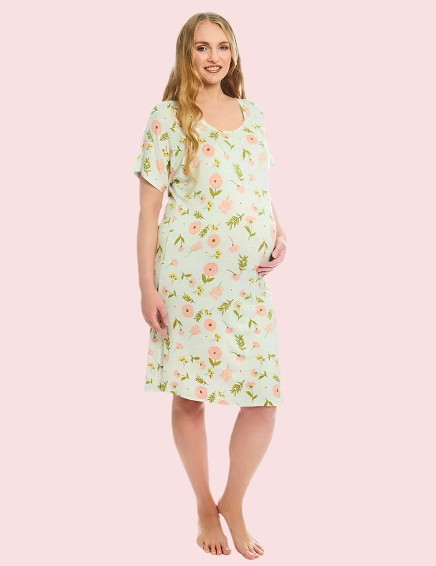 Carnation | Rosa Labor & Delivery Gown | Milk & Baby