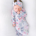 May Newborn Knotted Gown Set -Bloom Milk & Baby