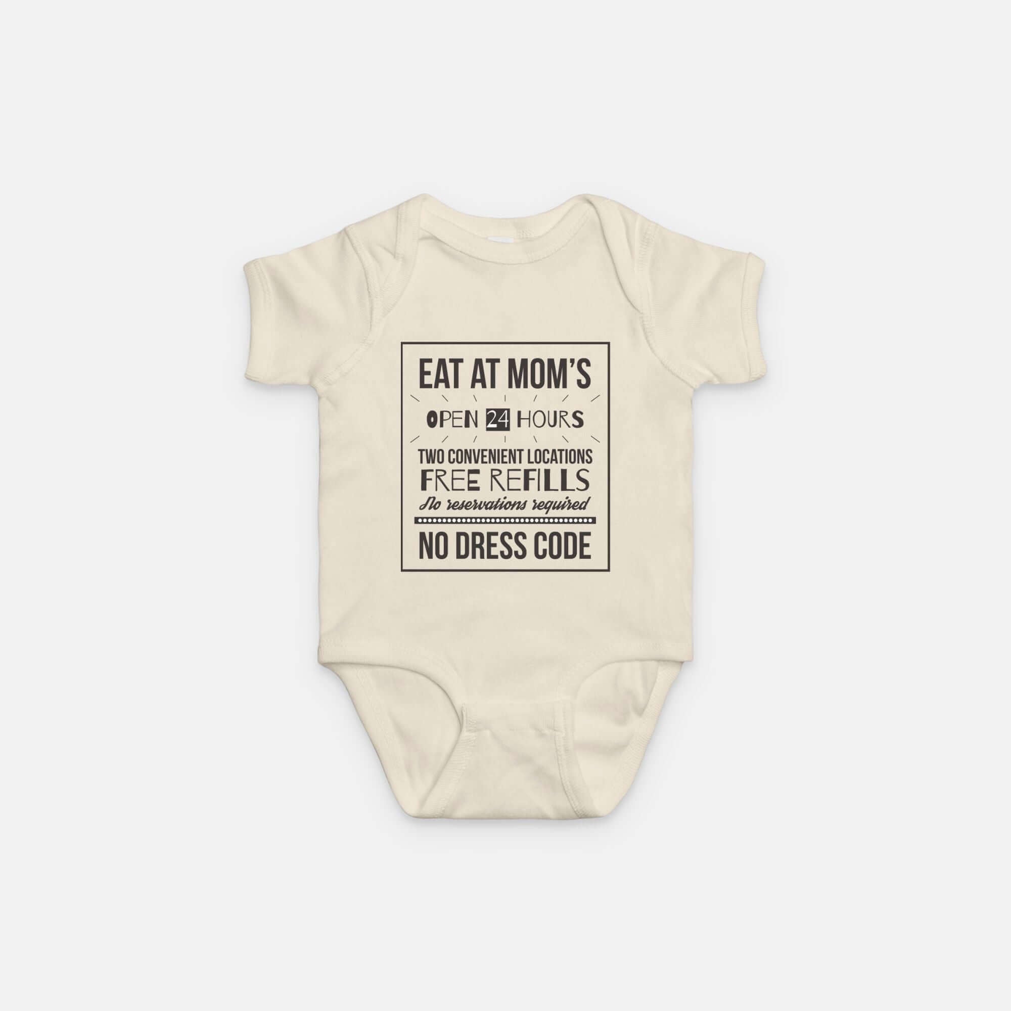 Eat At Moms Baby One Piece | Milk & Baby
