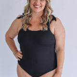 One Piece Tie Shoulder Breastfeeding Swimsuit 2026