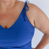 Tie Shoulder Breastfeeding Peplum Tankini Swimsuit Top 2026