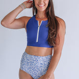 Crop Zip Up Breastfeeding Swimsuit Top 2026