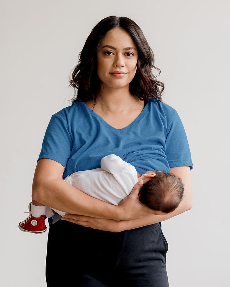 Everywhere Nursing & Maternity V-Neck Tee | The Bolds | Milk & Baby